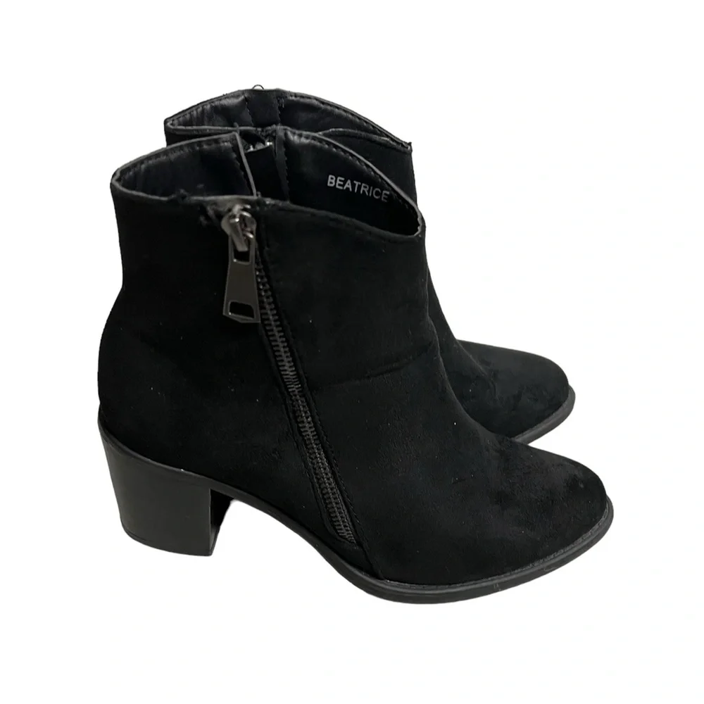 Beatrice black faux